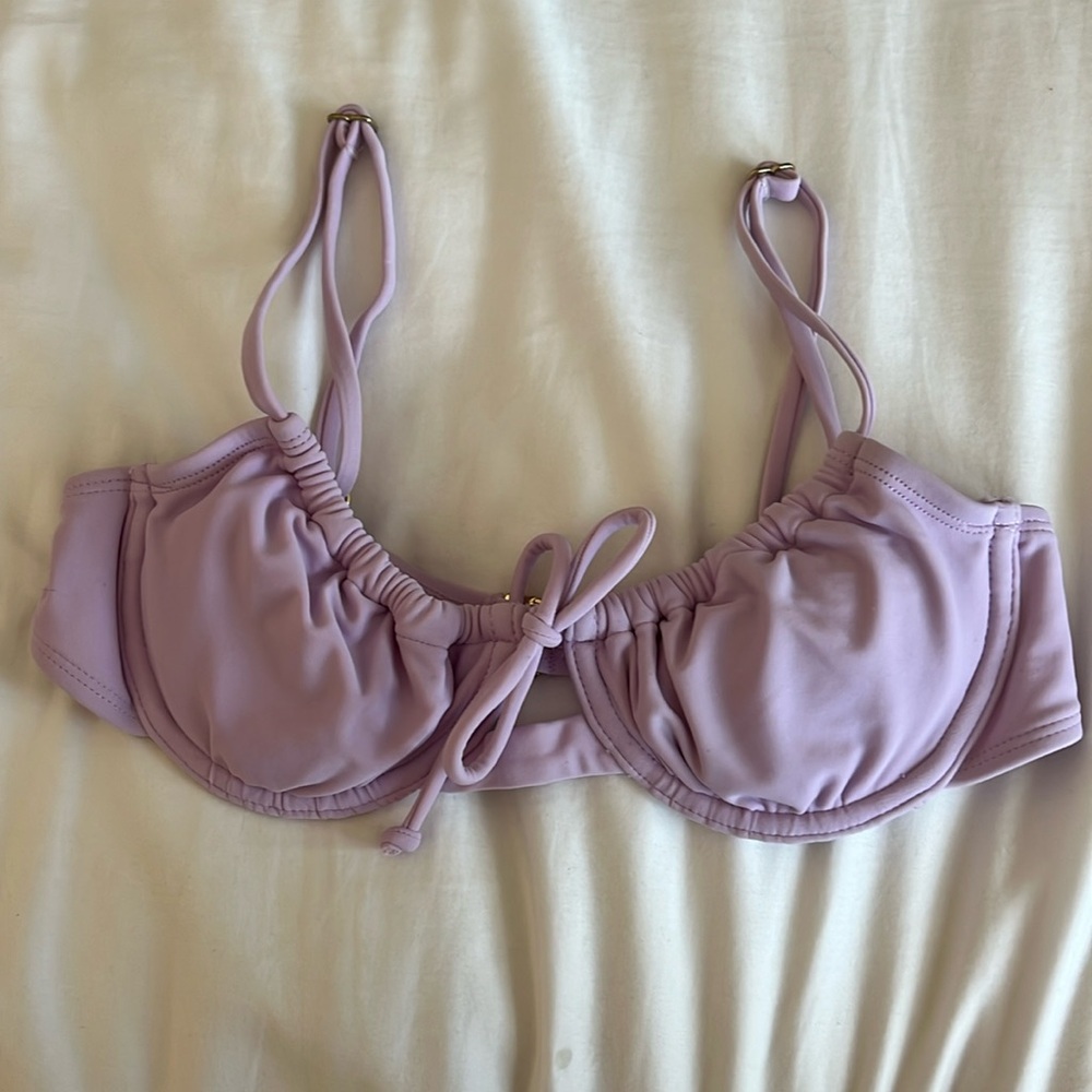 Xhilaration by target Juniors' Shirred Underwire Bikini Top in Lavender